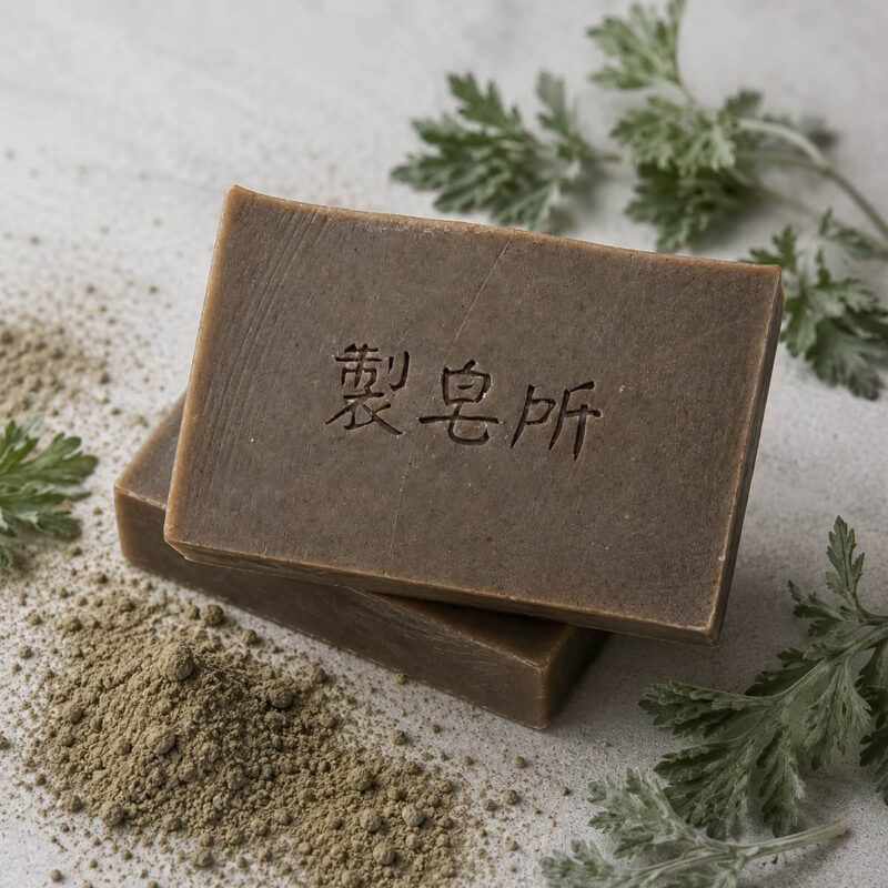 台式艾草抹草淨化皂(中潤)